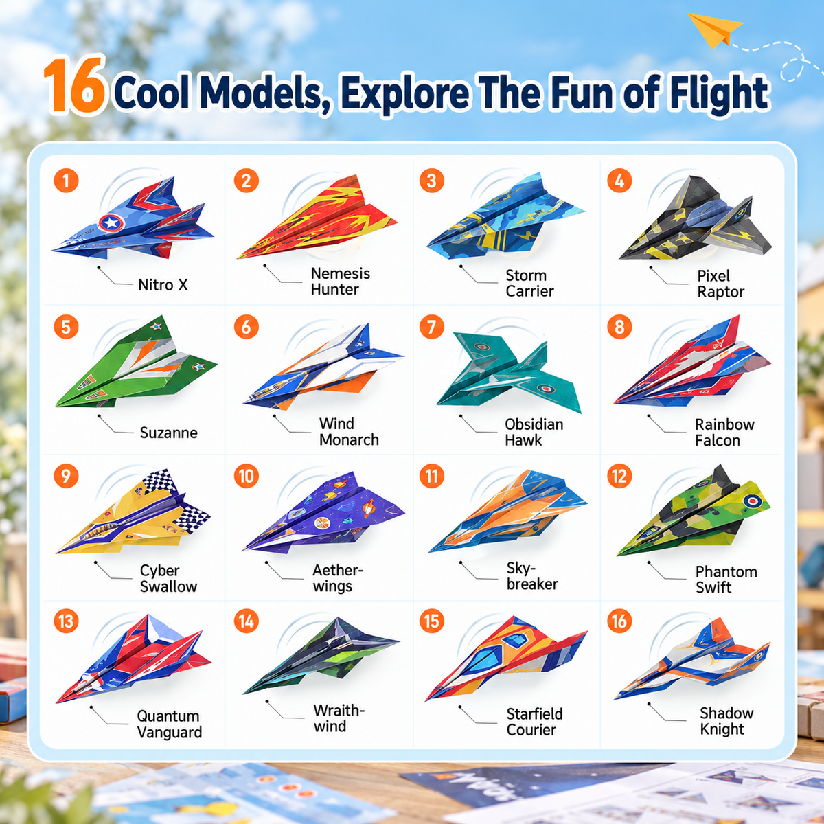 ⏰Creative DIY Paper Airplane Set For Kids