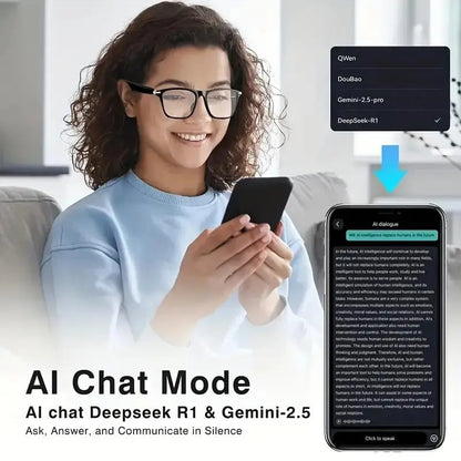AI Interpretation Smart Glasses, with 33 Languages, Chat GPT,Audio Glasses for Men And Women