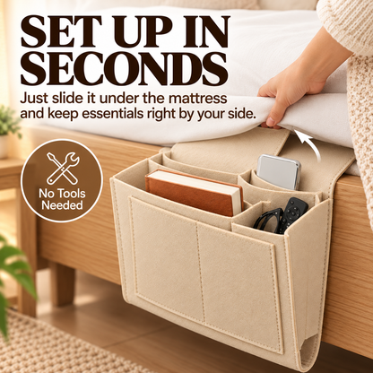 🔥 Bedside Hanging Organizer – Keep Essentials Within Reach