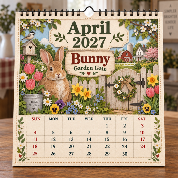 🐄 2027 Farm Animals & Country Life Wall Calendar