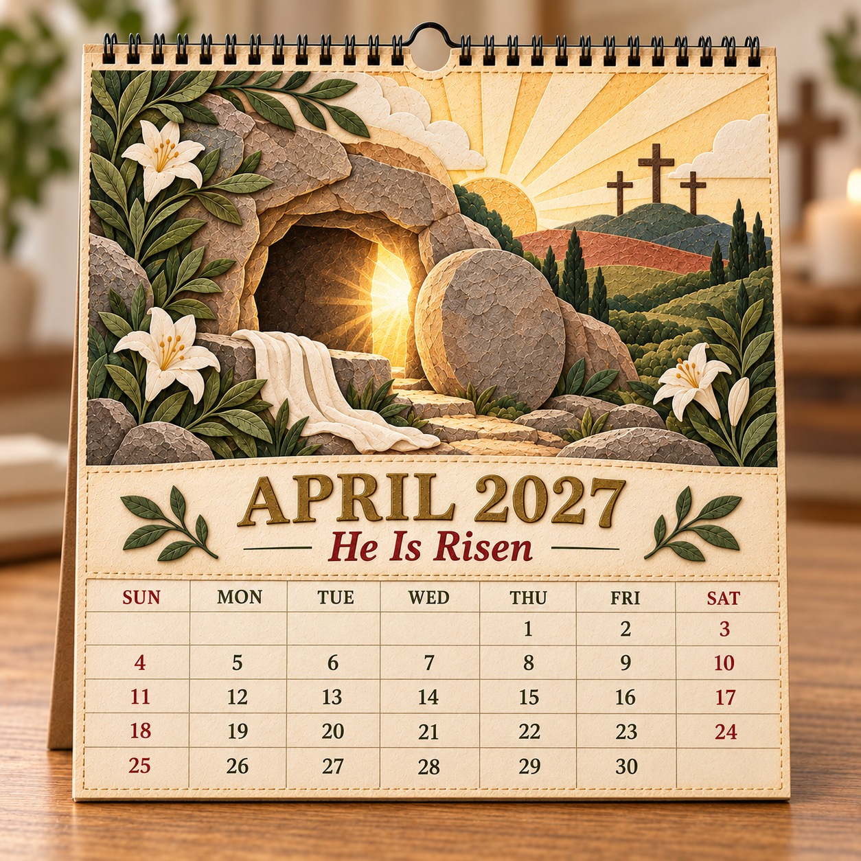 ✝️ 2027 A Year With Jesus Wall Calendar