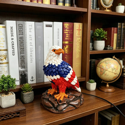🦅🌙U.S. 250th Eagle Stained Glass Table Lamp✨