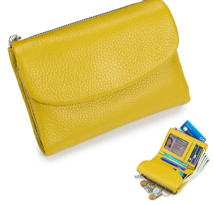 🔥⏰Unisex Pebble Real Leather RFID Wallet🔥