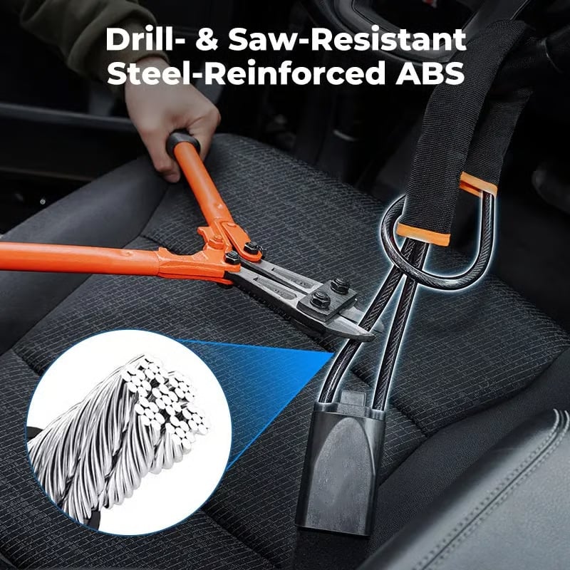 🔥Steering Wheel Lock Seat Belt