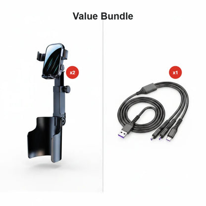 🔥Car Cup Holder Phone Mount – 360° adjustable, strong N52 magnet, one-handed operation, fits all phones, stable magnetic and clamp models for safe driving