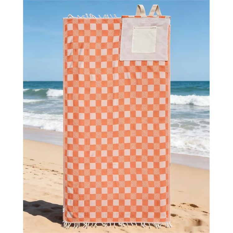 🏖️2-in-1 Convertible Towel & Backpack with Inner Zip Pocket & Sand-Repelling Fabric