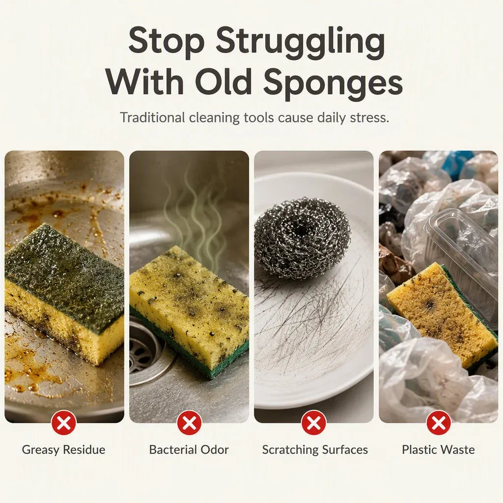 🔥🥗✨Cute fruit-shaped dishwashing sponge brush🧴🍲