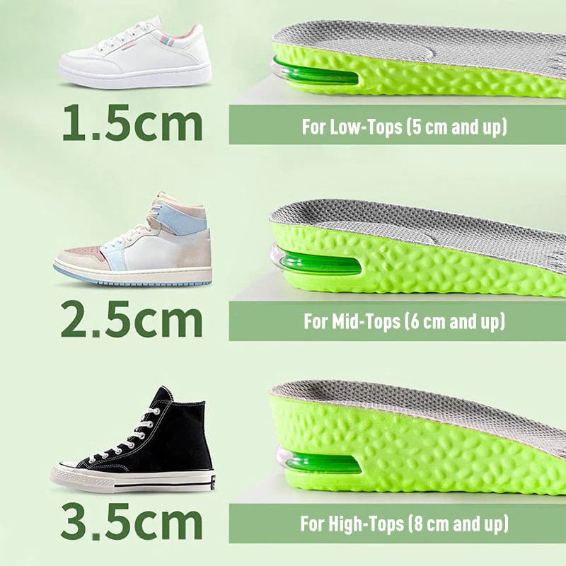 📢📢Comfortable cushioned insoles that increase height: walk effortlessly and in style!👟