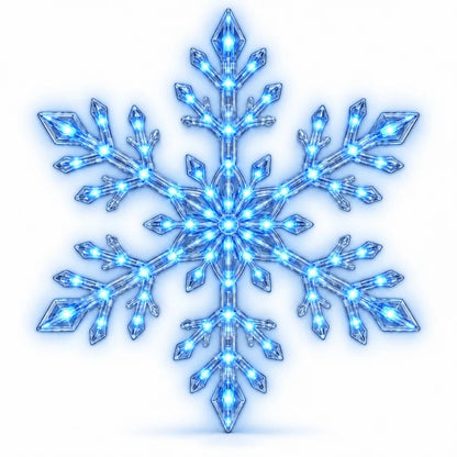 ❄️ 12PCS LED Snowflake Wall Lights – Peel & Stick Winter Wonderland Christmas Decor🎄