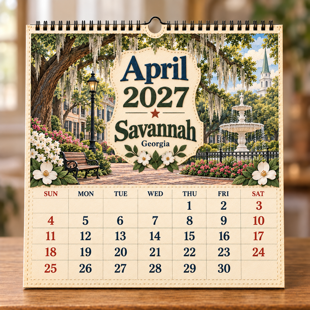 🧳 2027 Timeless American Destinations Wall Calendar