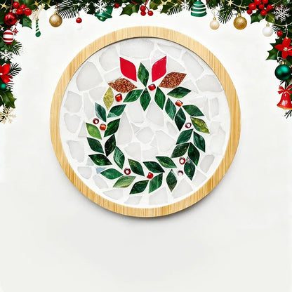 DIY Mosaic Christmas Coaster Kit – 6 Designs