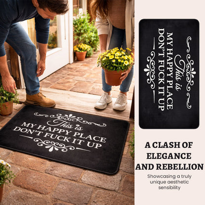 “This Is My Happy Place” Doormat
