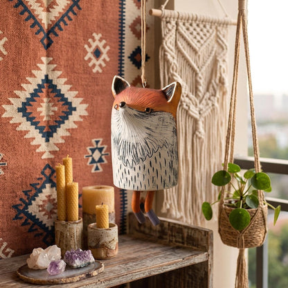 Handmade Whimsical Animal Wind Chime Ornaments