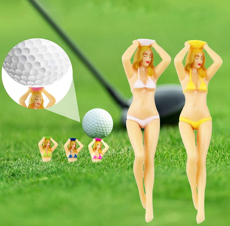 6PCS Funny Golf Tees, Mixed color