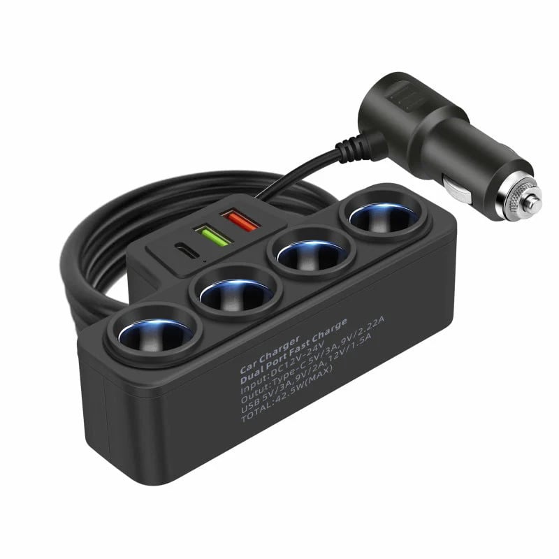 7-in-1 Cigarette Lighter Adapter