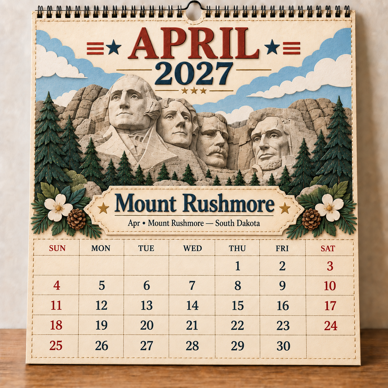 🗽 2027 America’s Iconic Landmarks Wall Calendar