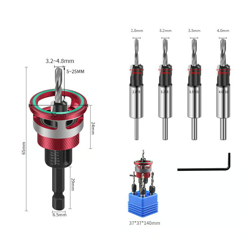 Two-Flute Counterbore with Depth Stop