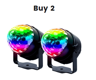 🔥Colorful Rotating Magic Disco Ball Light