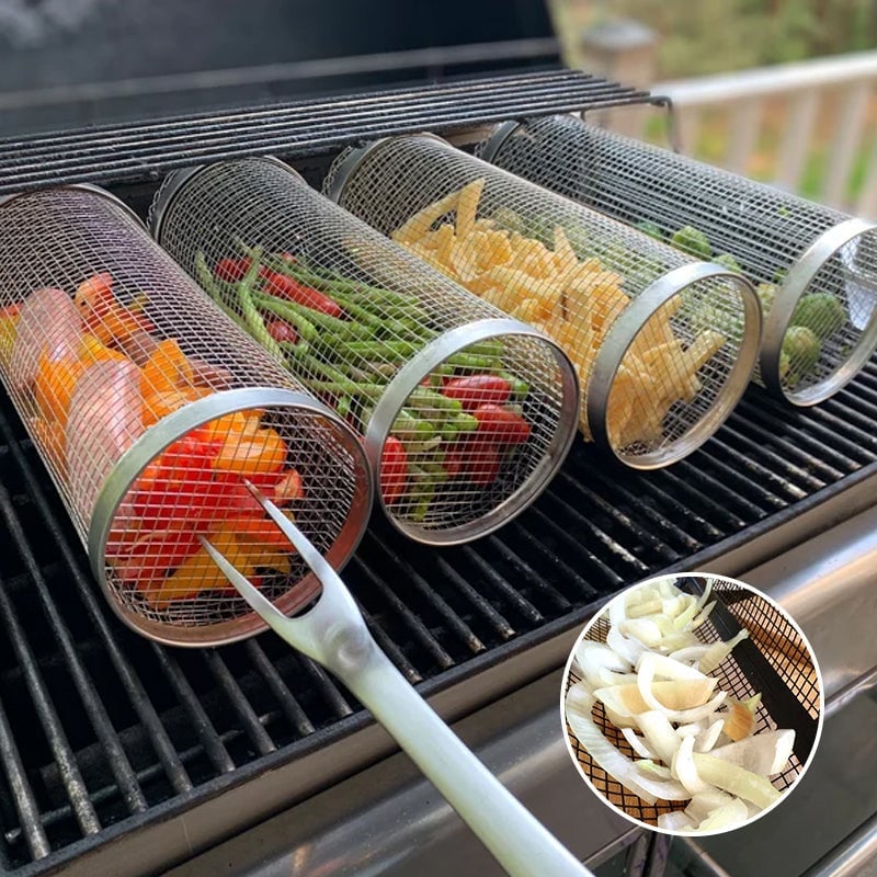 🔥Rolling Grilling Basket🍖