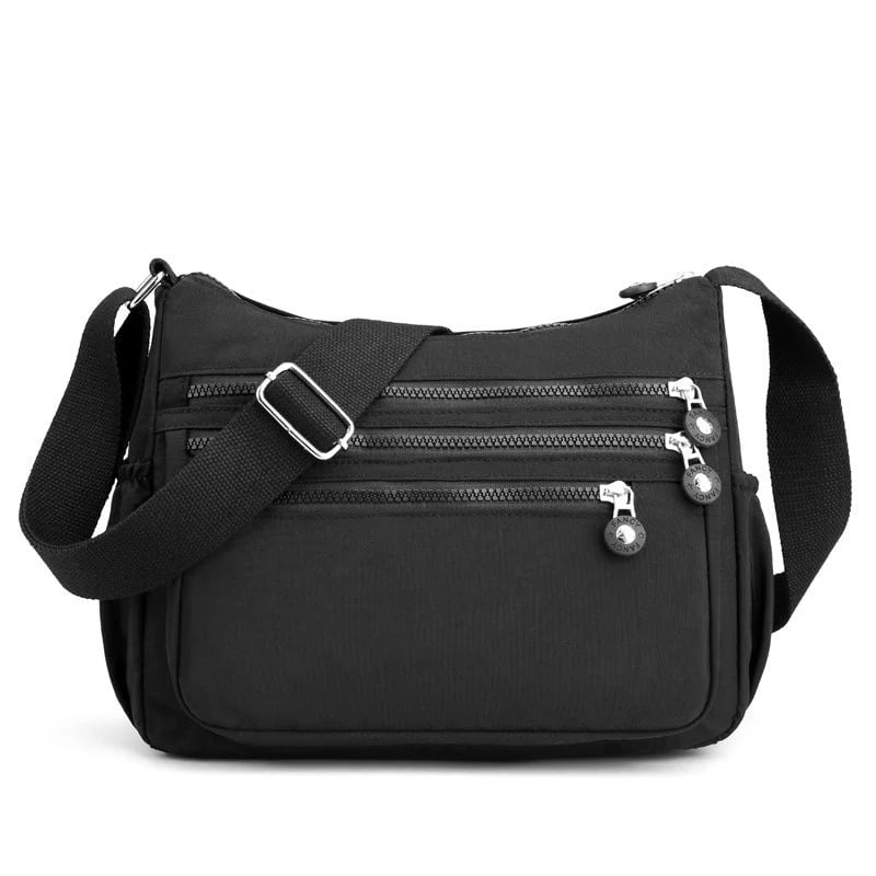 ✨ Lightweight Nylon Crossbody Bag – Multi-Pocket, Water-Resistant, Adjustable 🔧