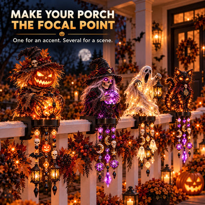 🎃 Halloween Character Glow Cascade Railing Lights