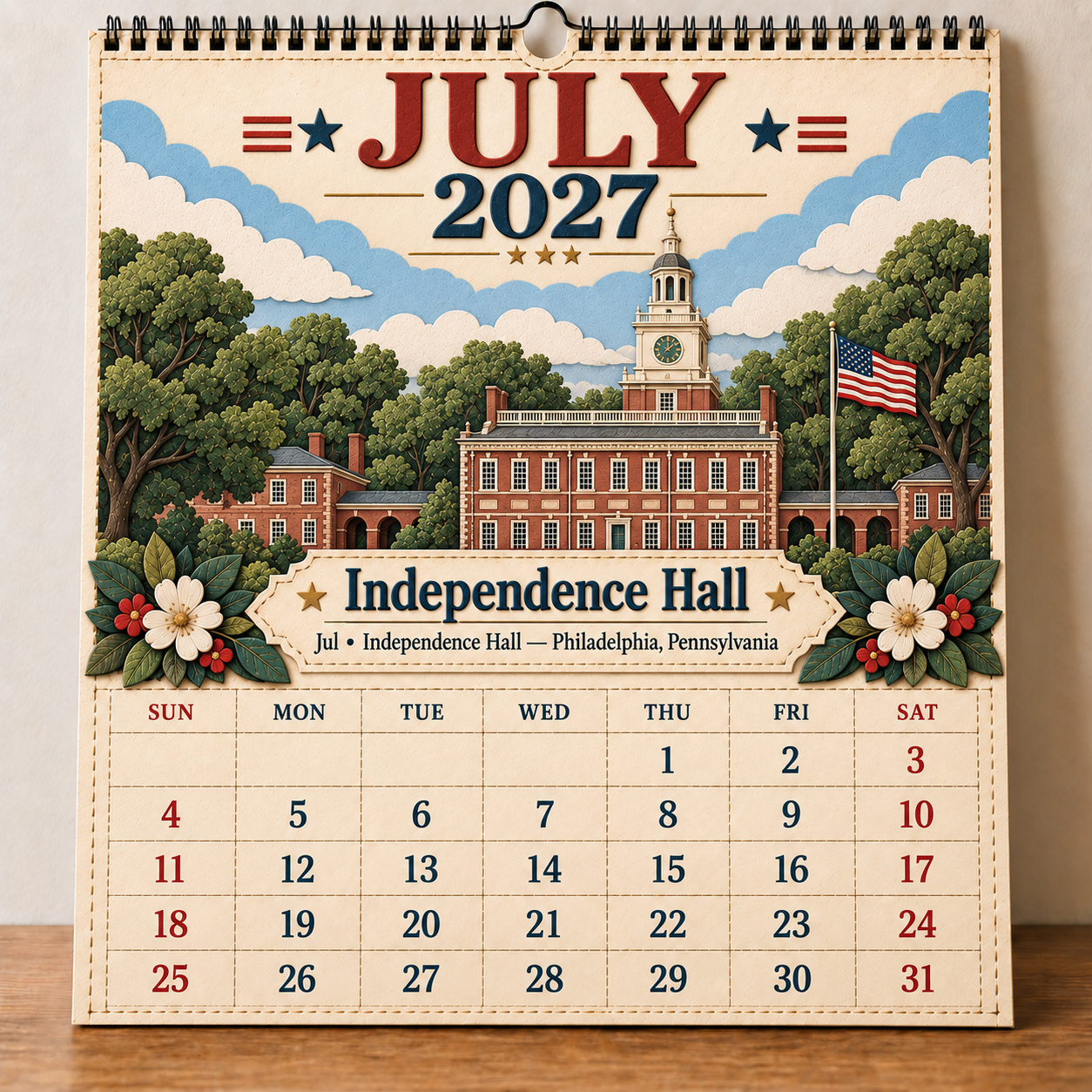 🗽 2027 America’s Iconic Landmarks Wall Calendar