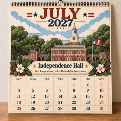 🗽 2027 America’s Iconic Landmarks Wall Calendar