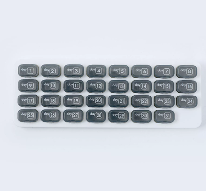 💊31 Days Pill Box-Monthly Pill Organizer-Arthritis-Friendly Easy-Open Lids