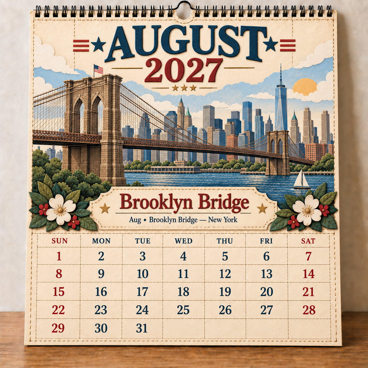 🗽 2027 America’s Iconic Landmarks Wall Calendar