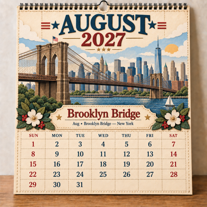 🗽 2027 America’s Iconic Landmarks Wall Calendar