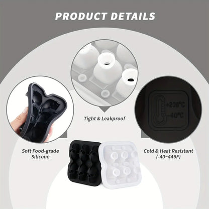 💀DIY Silicone Skull Ice Cube Tray – Giant Slow-Melt Skull for Whiskey & Cocktails – Food-Grade & Multi-Use Mold 🥃
