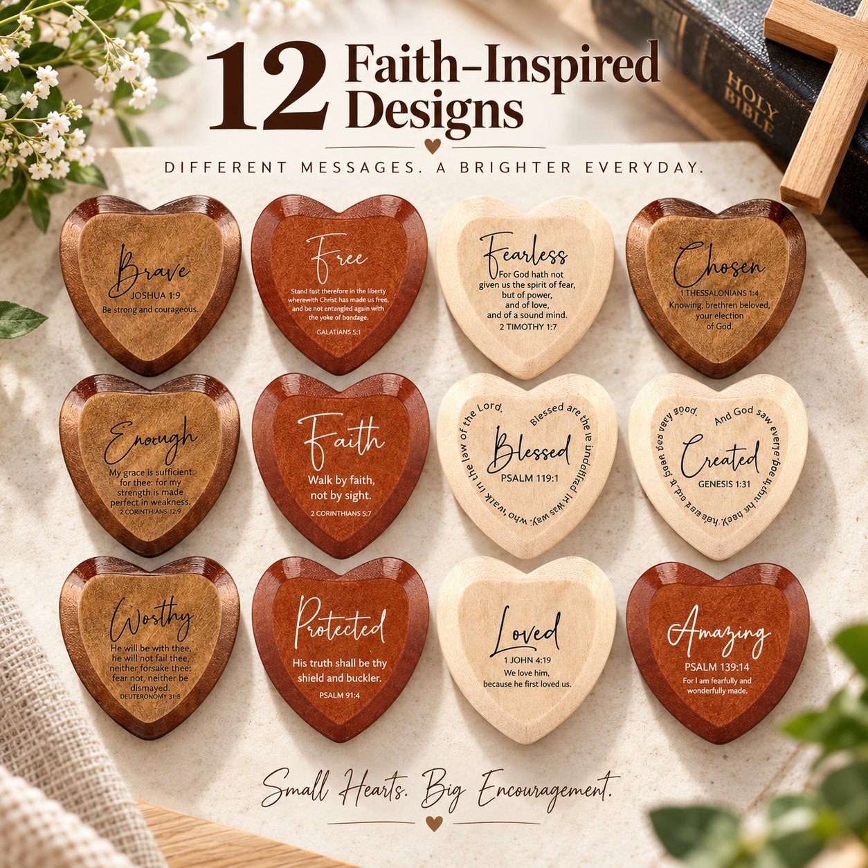 ✝️ Christian Pocket Heart Gift Set(Set of 12)