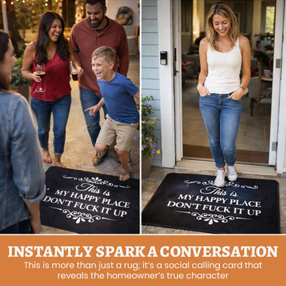 “This Is My Happy Place” Doormat
