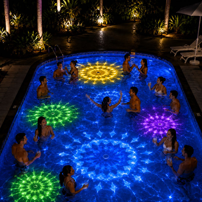 🌊 Solar Floating Pool Projection Light ✨