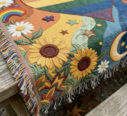 ☀LAST DAY SALE 50% OFF!!🏳️‍🌈Handmade Woven Pride Blanket | For Belonging, Visibility & Unapologetic Self-Expression