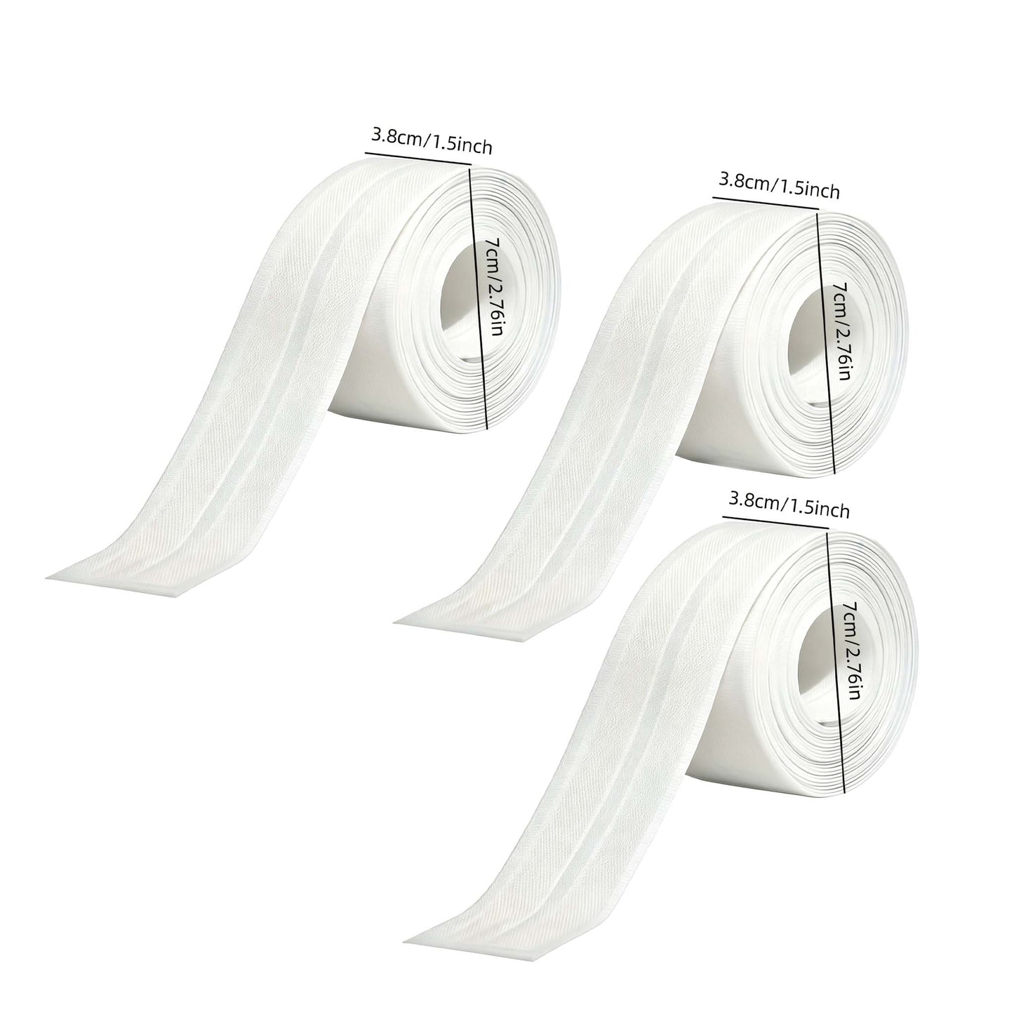 🚰 Self-Adhesive White Caulk Tape – PE Waterproof Sealant Strip, 5M Length, Strong Adhesion, Easy-to-Apply for Bathroom & Kitchen Edge Protection