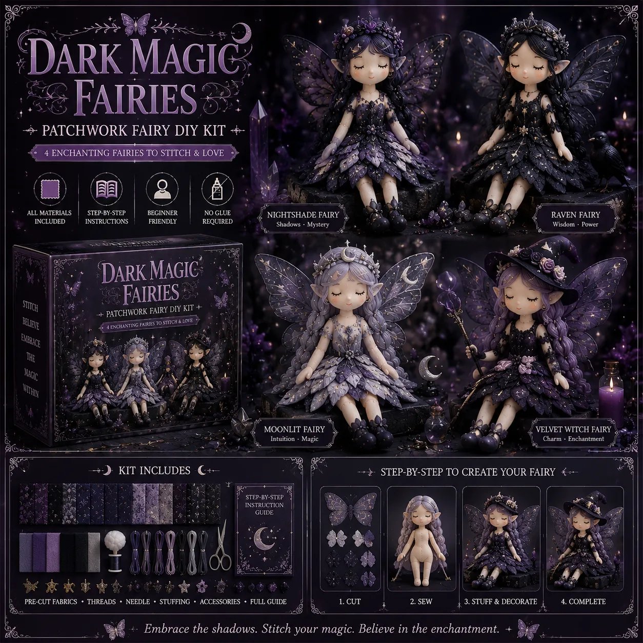 🧵Fairy Patchwork DIY Collection
