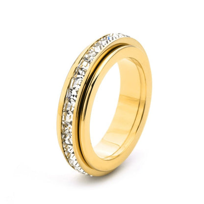 Sparkling Spinning Ring, Relieves Anxiety, Symbolizes Vows & Luck, Waterproof & Fade-Resistant💍