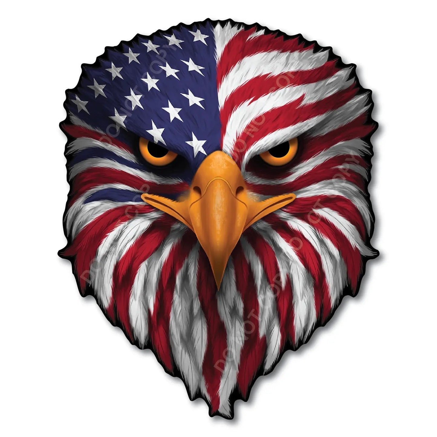 🔥Buy 1 Get 1 Free (2 pcs)🦅Reflective Eagle Eyes USA Flag Decal – Waterproof Patriotic Vinyl Sticker for Trucks, Cars & Gear
