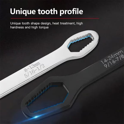 🔧Double-Ended Torx Wrench, Universal Automotive Torx Wrench 8-24mm Self-Tightening🔧（2 pcs)