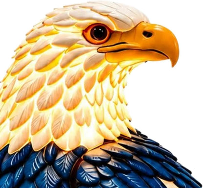 🦅🌙U.S. 250th Eagle Stained Glass Table Lamp✨