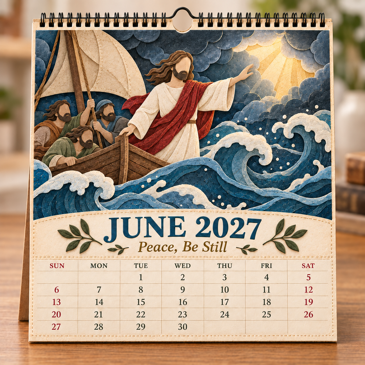 ✝️ 2027 A Year With Jesus Wall Calendar