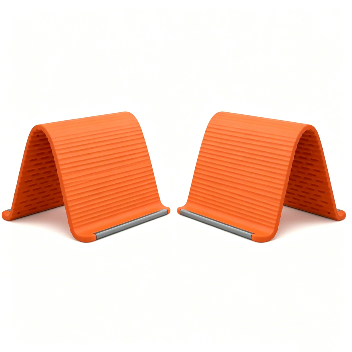 Flexible Silicone Aluminum Phone Holder Stand - Bendable Rollable Foldable Design