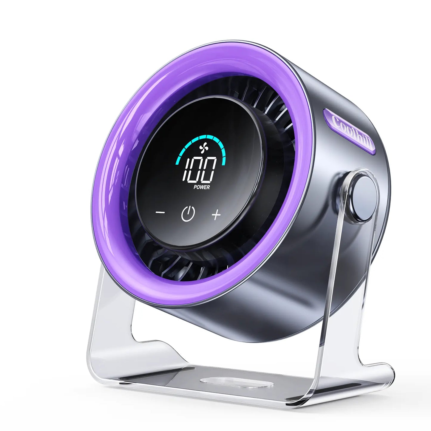 Digital Display Quiet Table Fan with Turbo Airflow