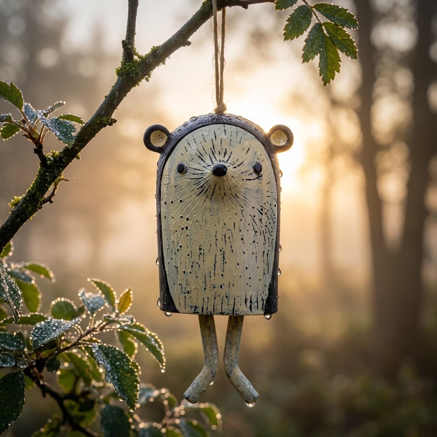 Handmade Whimsical Animal Wind Chime Ornaments