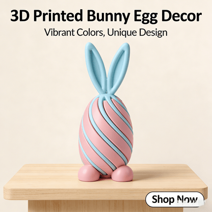 🏆 35K+ SOLD! 3D‐Printed Rabbit Fidget Eggs | Cute Easter Stress Relief & Desk Decor 🐰🧩