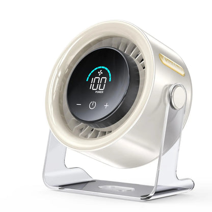 Digital Display Quiet Table Fan with Turbo Airflow