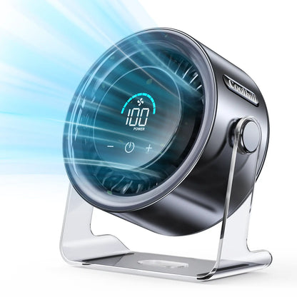 Digital Display Quiet Table Fan with Turbo Airflow