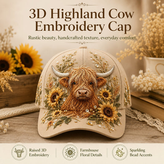 🦬Highland Cow Cap🧢(Breathable & Lightweight Comfort & Unisex Fit)