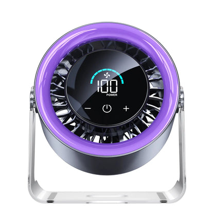 Digital Display Quiet Table Fan with Turbo Airflow